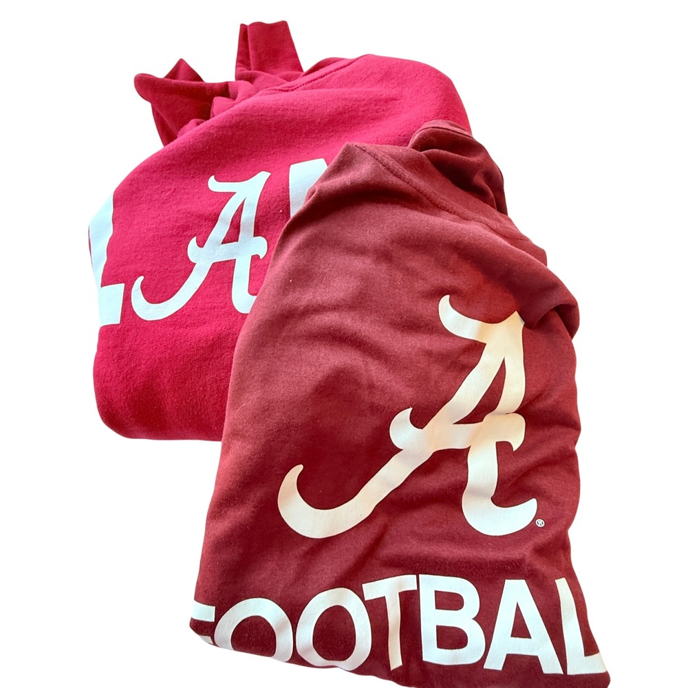 Alabama Crimson Tide Lot 2 Nike Football Shirt LANK Sweatshirt Roll Tide